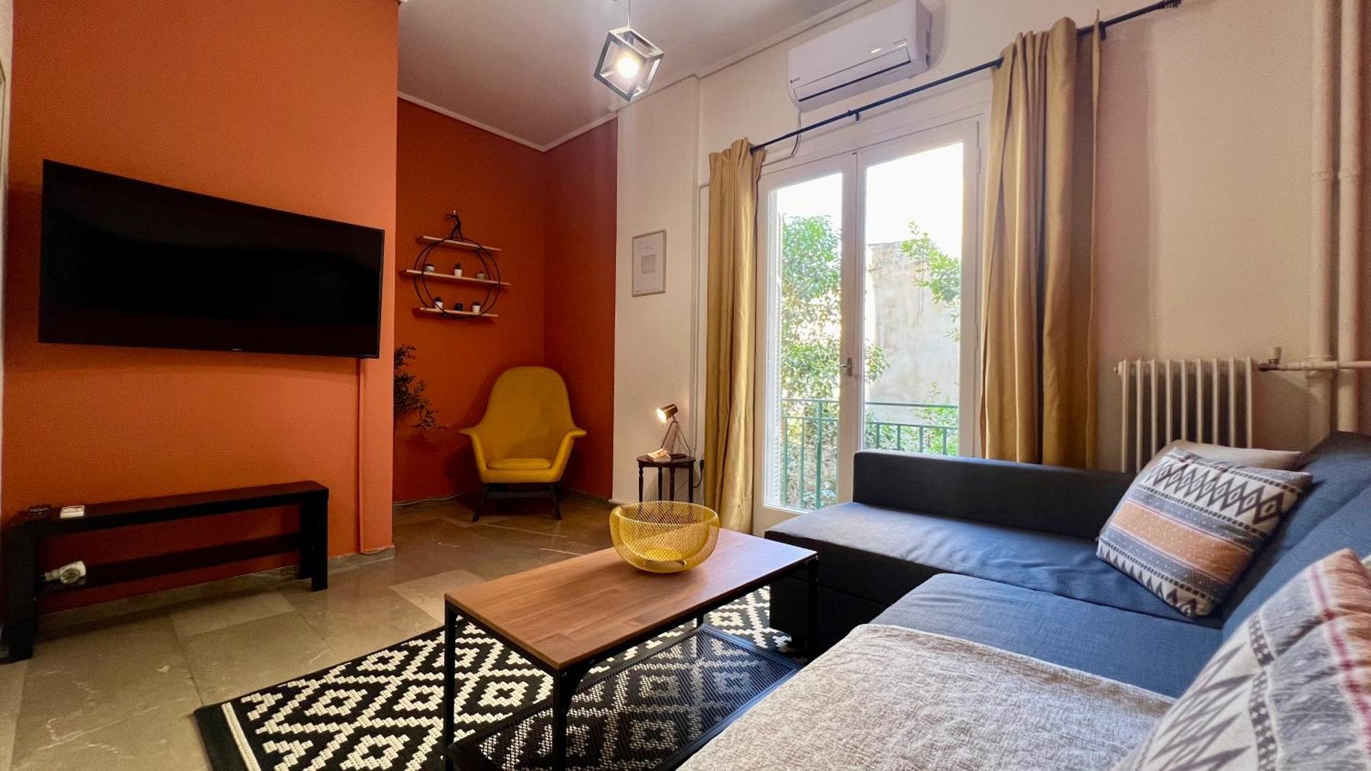 Modern & Cozy 51Sqm Apt In Thisseio Athens Exterior photo